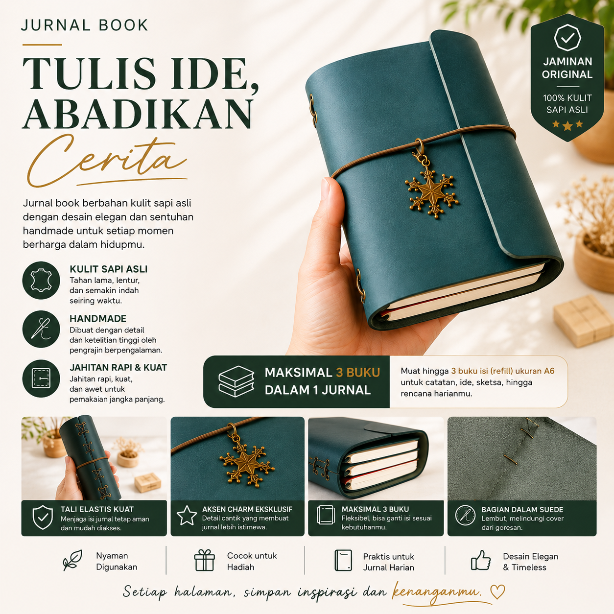 Jurnal Book Handmade ELegan Luxury